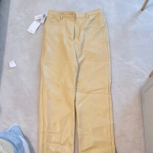 Wilfred Light Tan Leather Trousers